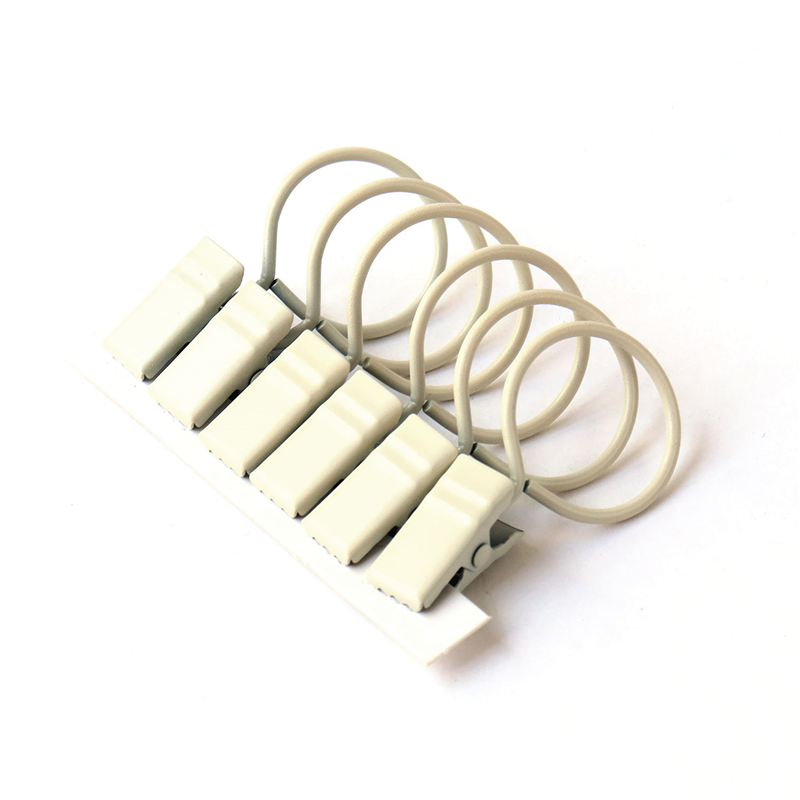 フルネス リングクリップ ポール対応 ホワイト 6個入 1袋(ご注文単位1袋)【直送品】