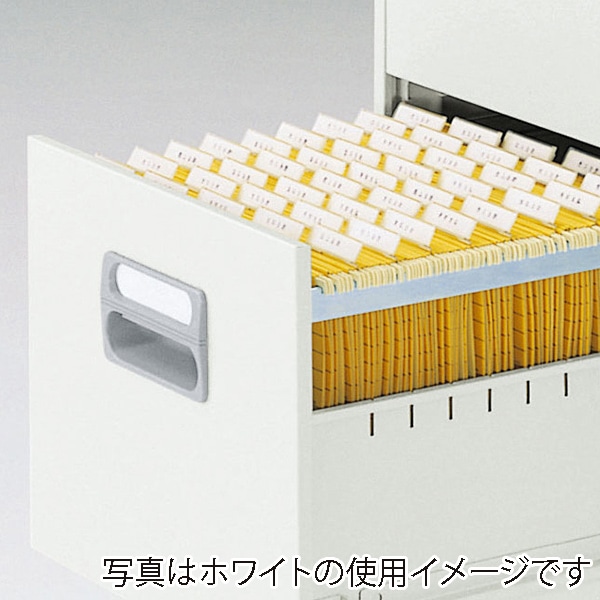 ライオン事務器 ファイリングキャビネット A4サイズ 3段 アイボリー A4-3N 1台(ご注文単位1台)【直送品】