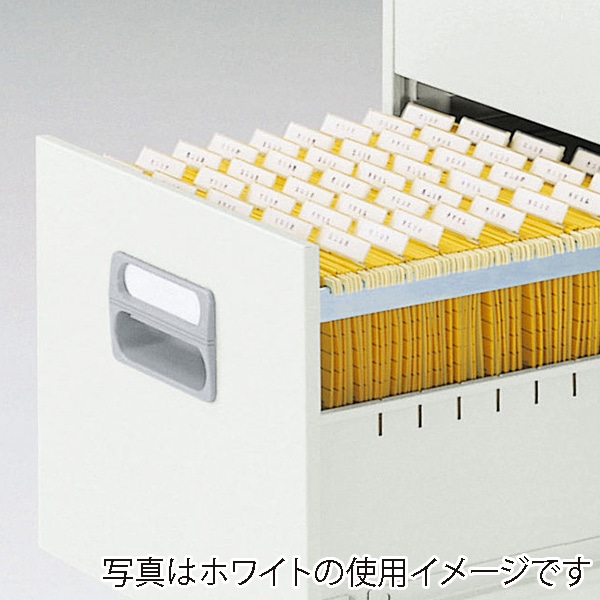 ライオン事務器 ファイリングキャビネット 4段 アイボリー A4-4N 1台(ご注文単位1台)【直送品】