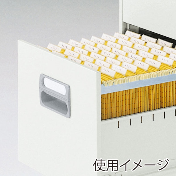ライオン事務器 ファイリングキャビネット A4サイズ 3段 ホワイト A4-3W 1台(ご注文単位1台)【直送品】