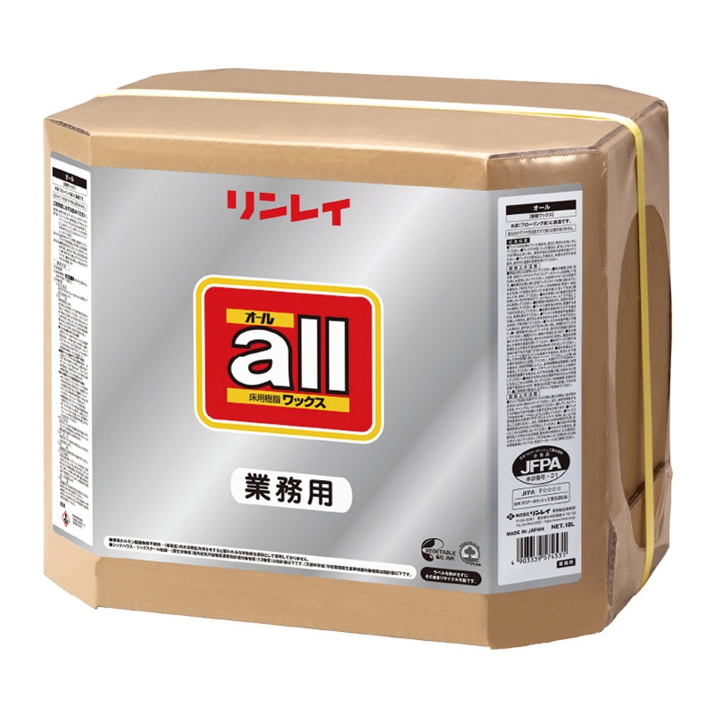 リンレイ 木床用ワックス オール 18L 574536 1個（ご注文単位1個）【直送品】