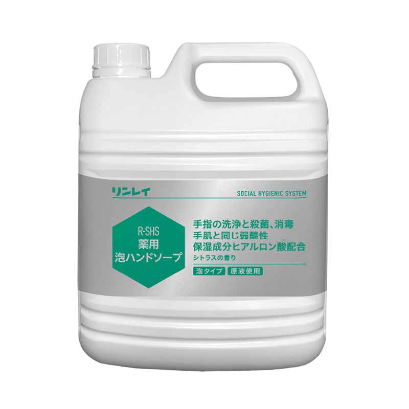 リンレイ 薬用泡ハンドソープ 4L 710837 1本(ご注文単位3本)【直送品】