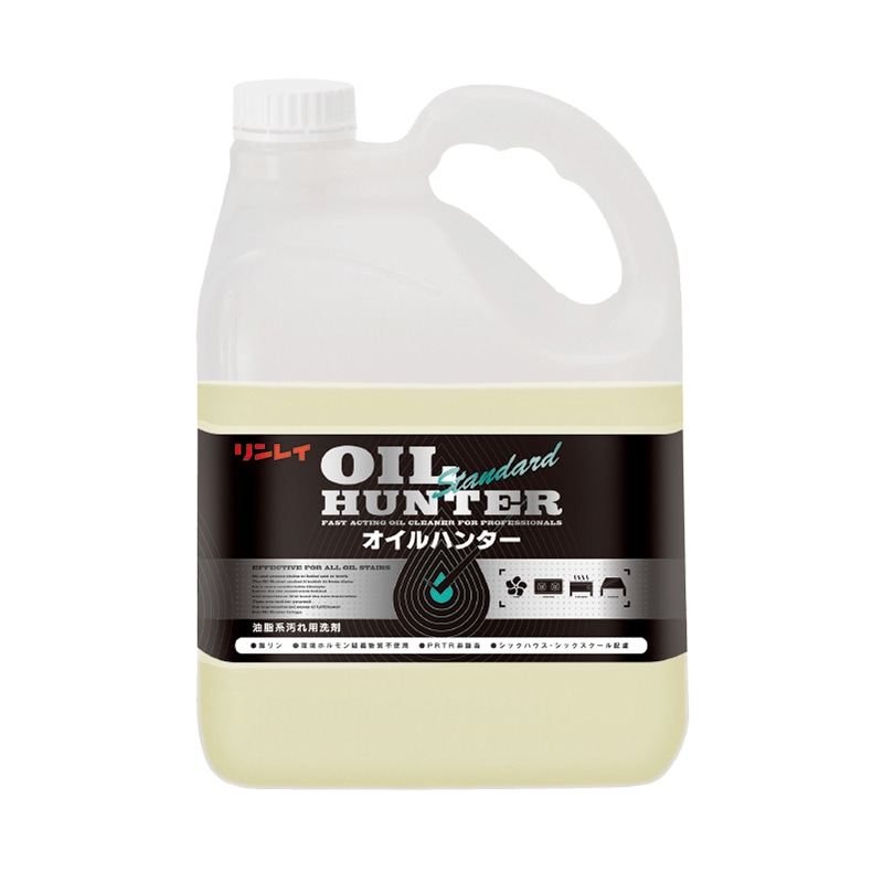 リンレイ 油脂汚れ用洗剤 オイルハンター 4Lエコボトル 711014 1本（ご注文単位3本）【直送品】