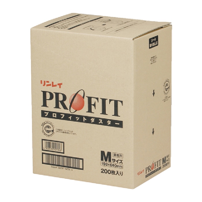 リンレイ プロフィットダスター エコタイプクロス Mサイズ 945343 200枚/箱(ご注文単位2箱)【直送品】
