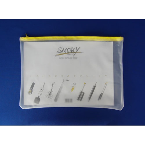 F-267キ クリヤーケース スモーキィA4 黄 1枚 (ご注文単位1枚)【直送品】