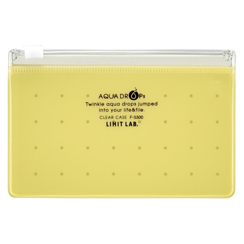 F-5300-5 クリヤーケース S(A8)黄 1枚 (ご注文単位1枚)【直送品】