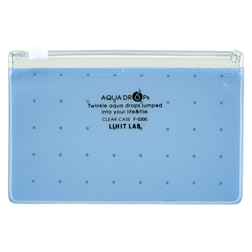 F-5300-8 クリヤーケース S(A8)青 1枚 (ご注文単位1枚)【直送品】