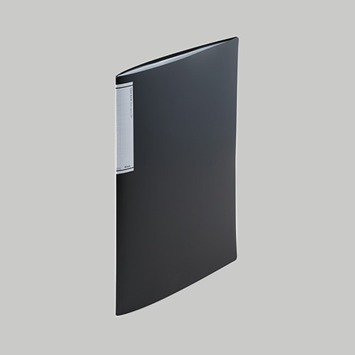 N-7111-24 クリヤーブック A4S 20P 黒 1冊 (ご注文単位1冊)【直送品】