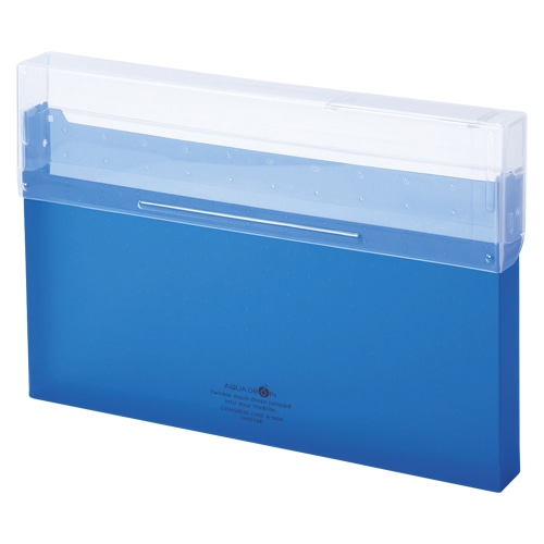 A-5024-8 コングレスケース A4 青 1冊 (ご注文単位1冊)【直送品】