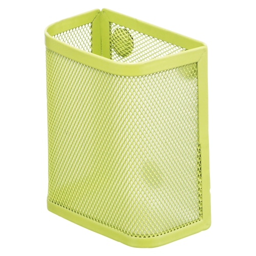 A-7390-6 マグネットポケット(ペンスタンド) 黄緑 1個 (ご注文単位1個)【直送品】