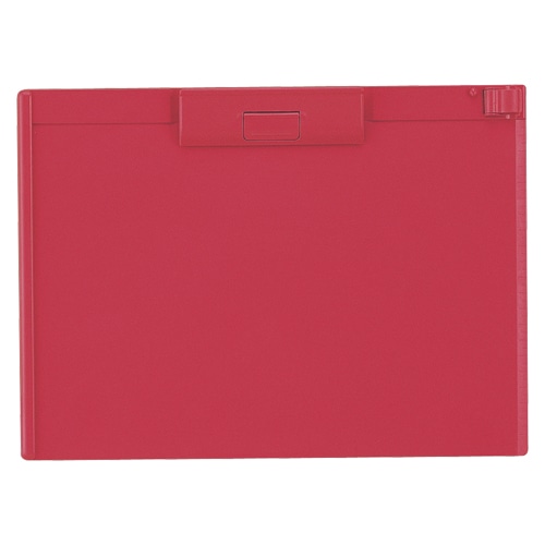 A-987U-3 クリップボードA4S 赤 1枚 (ご注文単位1枚)【直送品】