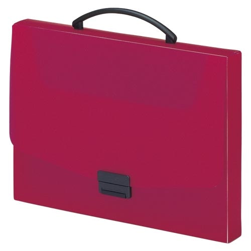 A-5005-3 バッグ A4 赤 1冊 (ご注文単位1冊)【直送品】
