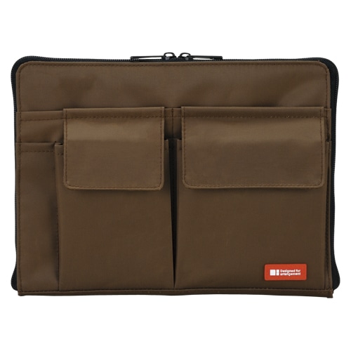 A-7553-9 バッグインバッグ A5 茶 1個 (ご注文単位1個)【直送品】