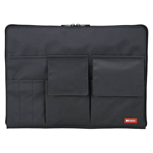 A-7554-24 バッグインバッグ A4 黒 1個 (ご注文単位1個)【直送品】