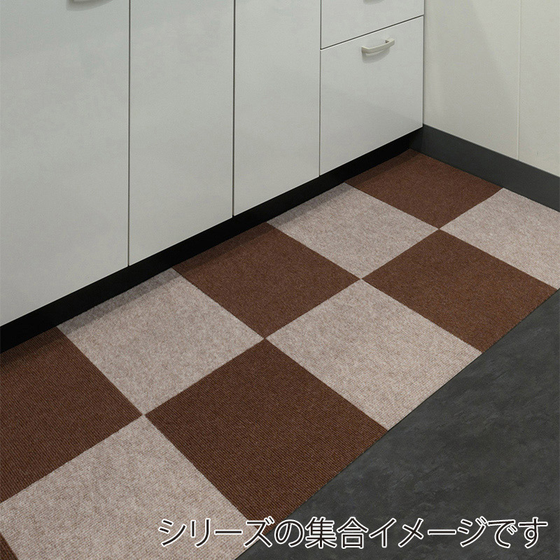 ワタナベ工業 はっ水吸着 ぴたマット 30×30cm ブラウン 9枚入 HKPL-3012-9P 1パック（ご注文単位10パック）【直送品】