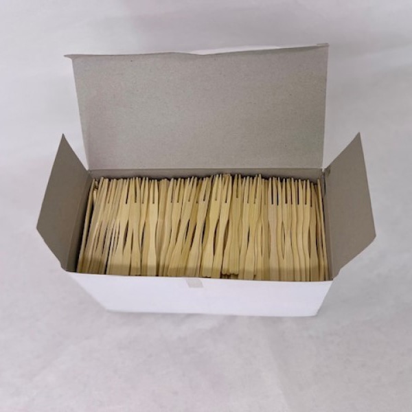 まるわ 竹フォーク　9cm 1000本箱入 MT-59　1箱（ご注文単位1箱）【直送品】