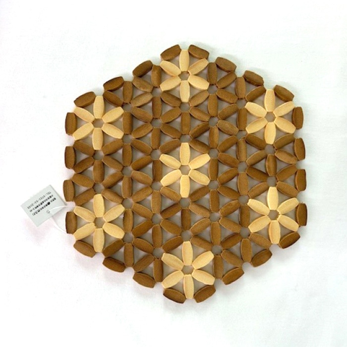 まるわ 竹ビーズマット 21cm MB-164b 1枚(ご注文単位10枚)【直送品】