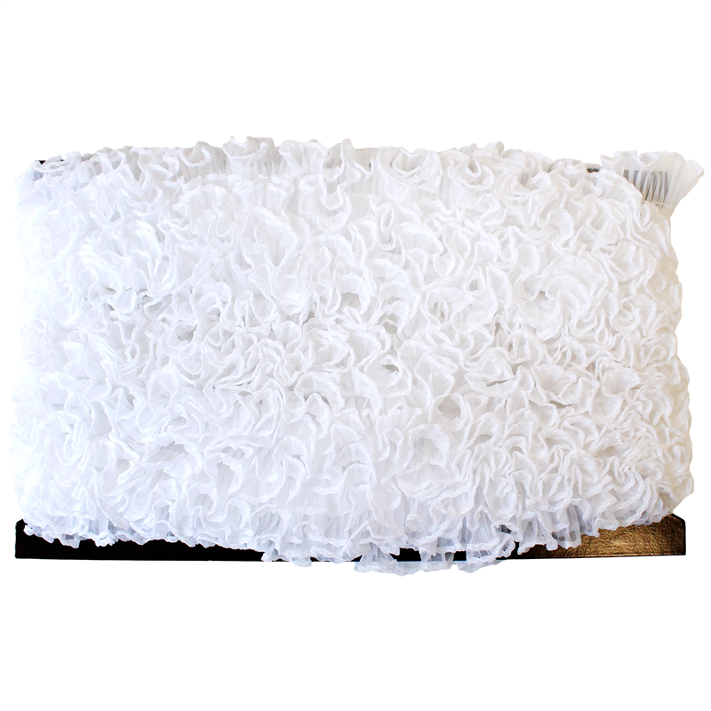 渡辺布帛工業 テトロンフリル 25mm×15m巻 白 WF-F7300-25-1 1巻（ご注文単位1巻）【直送品】