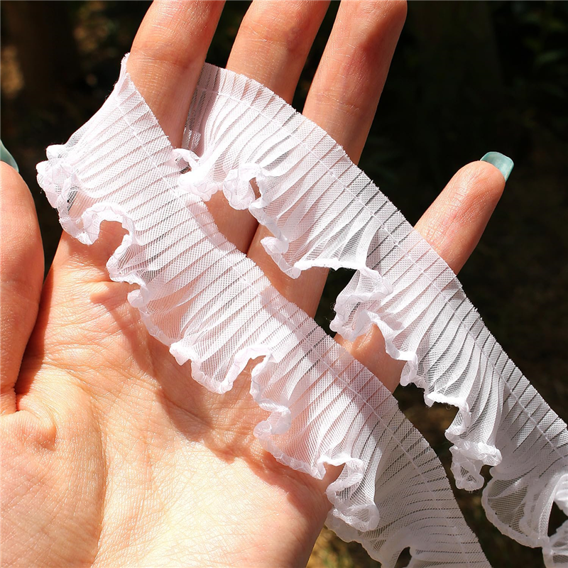 渡辺布帛工業 テトロンフリル 25mm×15m巻 白 WF-F7300-25-1 1巻(ご注文単位1巻)【直送品】