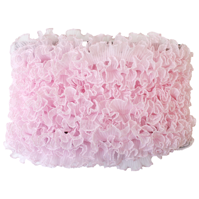 渡辺布帛工業 テトロンフリル 25mm×15m巻 ピンク WF-F7300-25-2 1巻（ご注文単位1巻）【直送品】