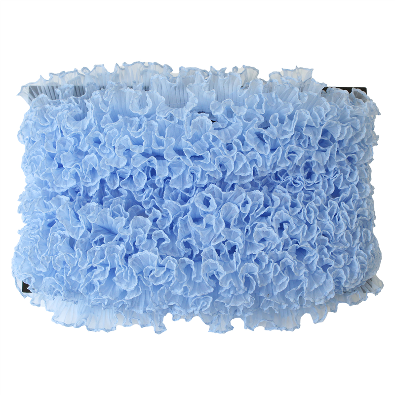 渡辺布帛工業 テトロンフリル 25mm×15m巻 サックス WF-F7300-25-3 1巻（ご注文単位1巻）【直送品】