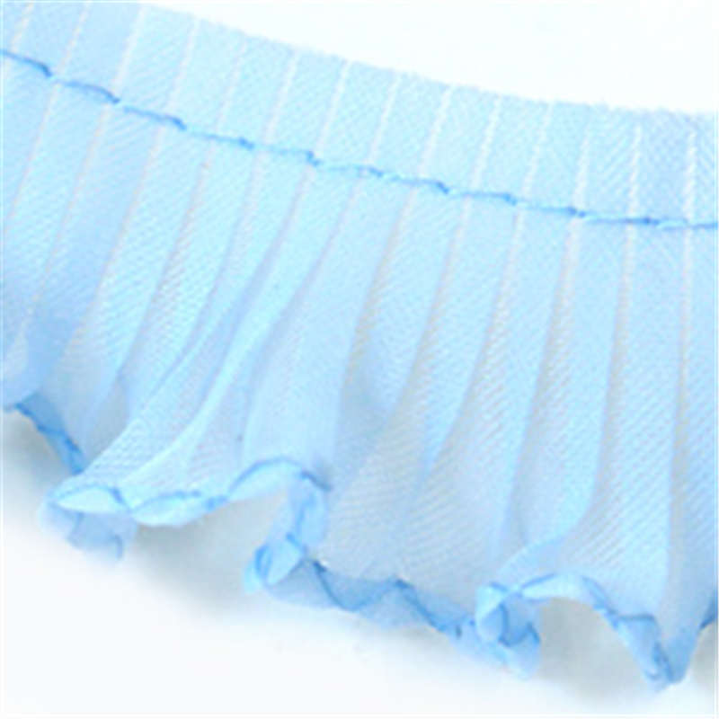 渡辺布帛工業 テトロンフリル 25mm×15m巻 サックス WF-F7300-25-3 1巻（ご注文単位1巻）【直送品】