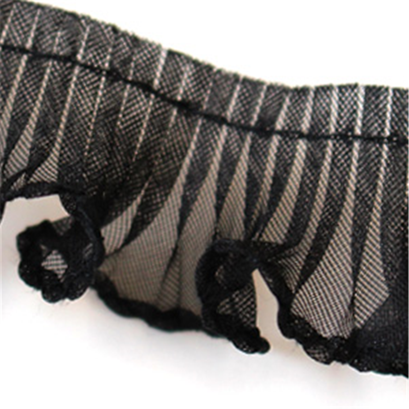 渡辺布帛工業 テトロンフリル 25mm×15m巻 黒 WF-F7300-25-5 1巻(ご注文単位1巻)【直送品】