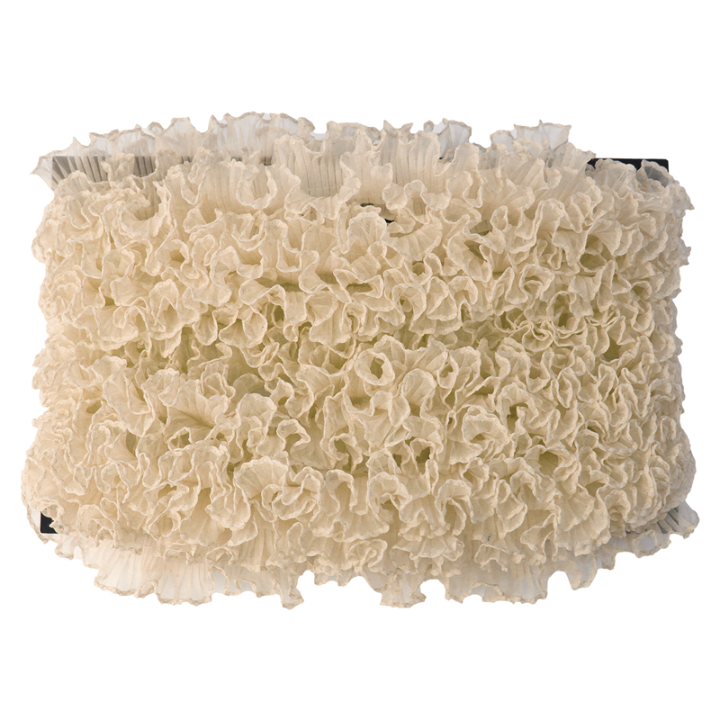 渡辺布帛工業 テトロンフリル 25mm×15m巻 ベージュ WF-F7300-25-9 1巻（ご注文単位1巻）【直送品】