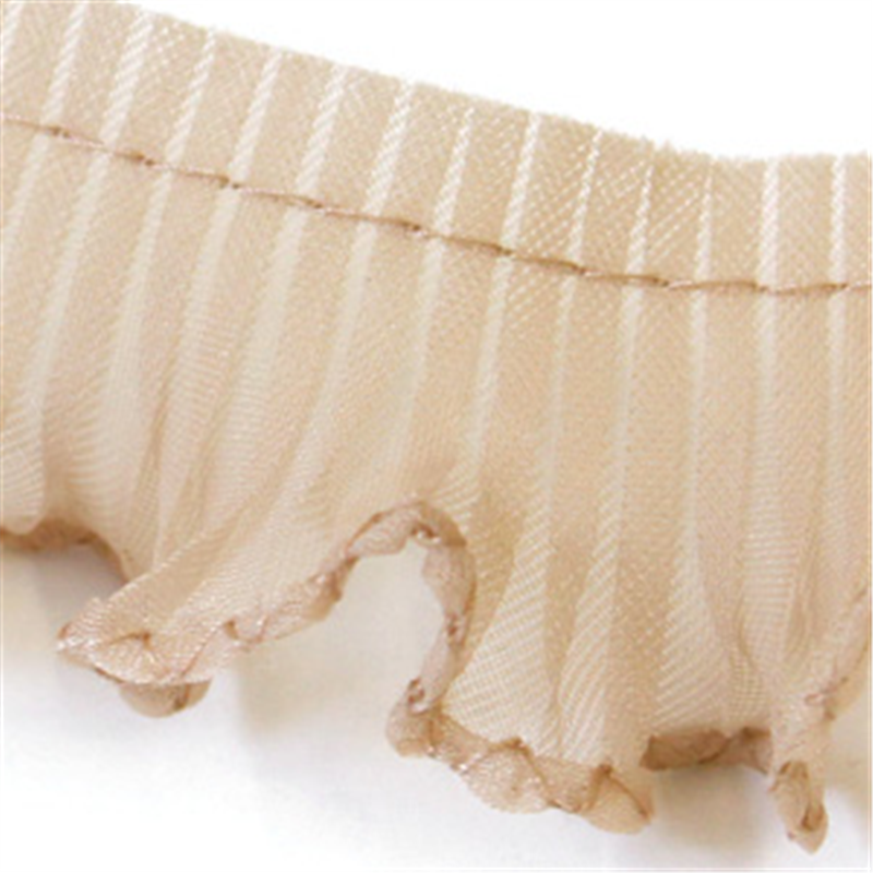 渡辺布帛工業 テトロンフリル 25mm×15m巻 ベージュ WF-F7300-25-9 1巻（ご注文単位1巻）【直送品】