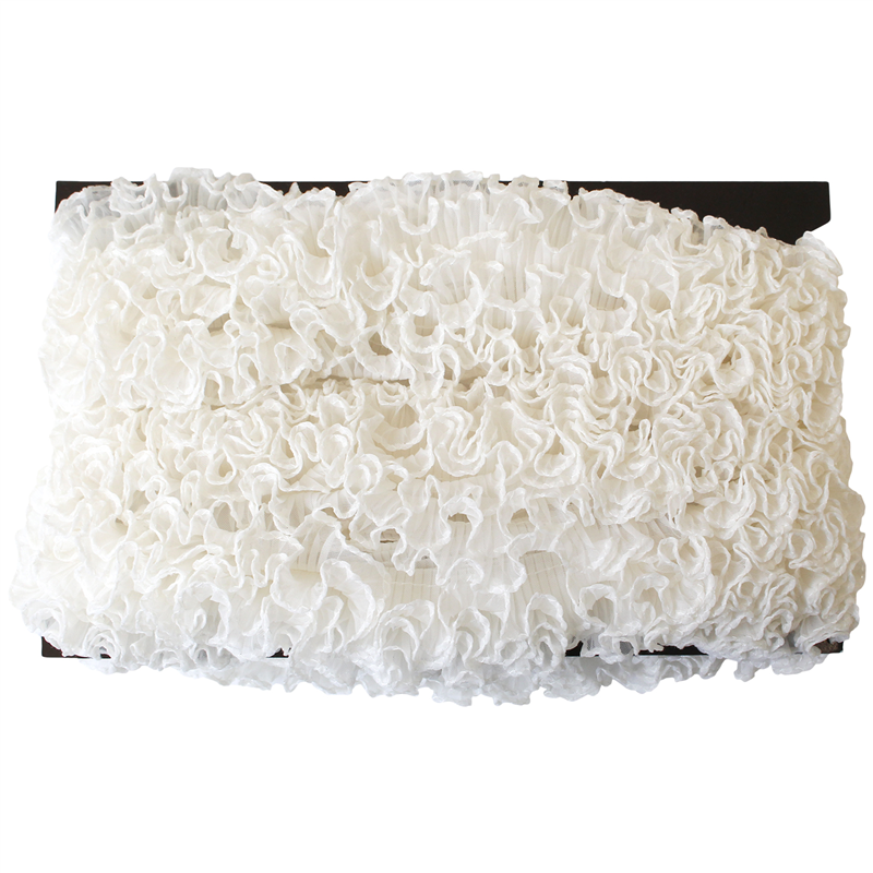 渡辺布帛工業 テトロンフリル 25mm×15m巻 アイボリー WF-F7300-25-16 1巻（ご注文単位1巻）【直送品】