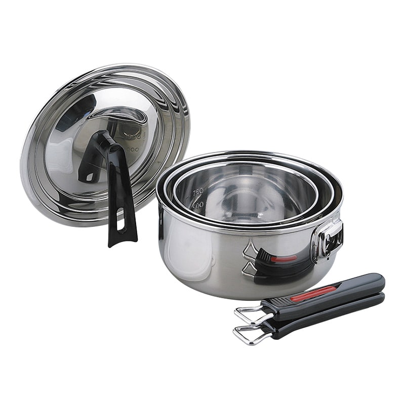 和平フレイズ フォリアス ワンタッチクッカー鍋 IH対応 3点セット FM-8157 1セット(ご注文単位1セット)【直送品】