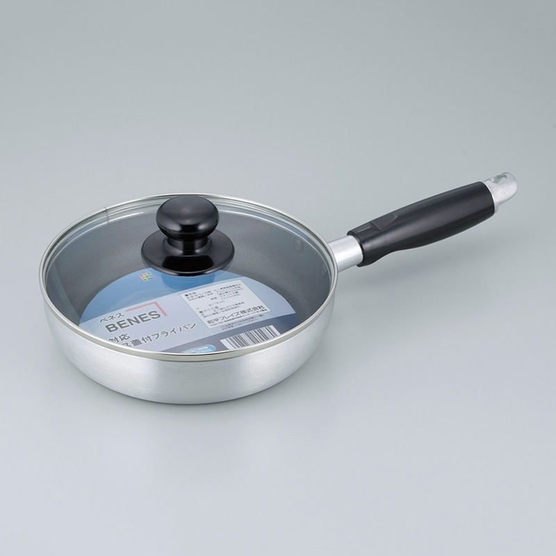 和平フレイズ べネス ガラス蓋付フライパン IH対応 18cm BR-4528 1個（ご注文単位1個）【直送品】