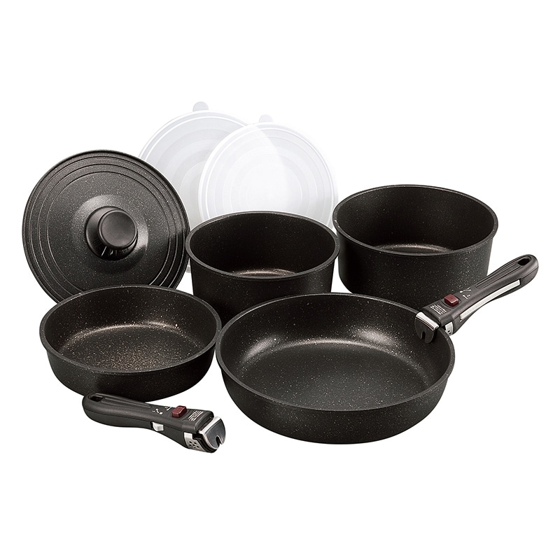 和平フレイズ ゴールドマーブル ジョルノ ハンドル着脱式鍋セット GM-8954 1個（ご注文単位1個）【直送品】