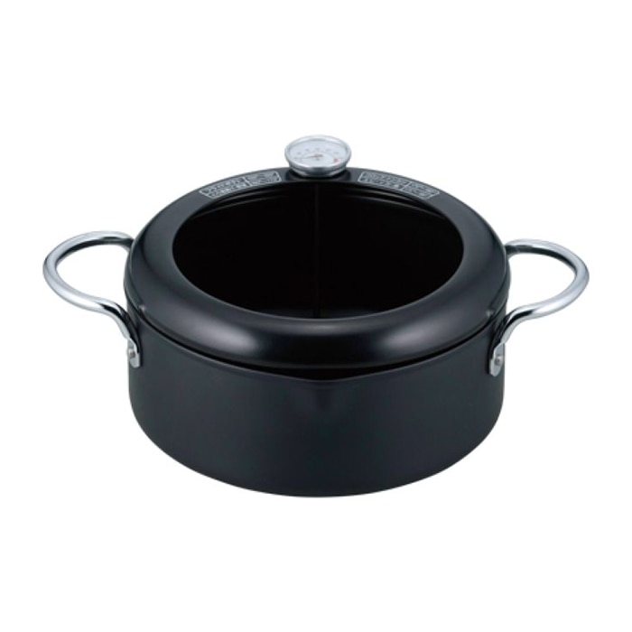 和平フレイズ 揚げづつみ 温度計付両手天ぷら鍋 IH対応 20cm AR-7002 1個（ご注文単位1個）【直送品】