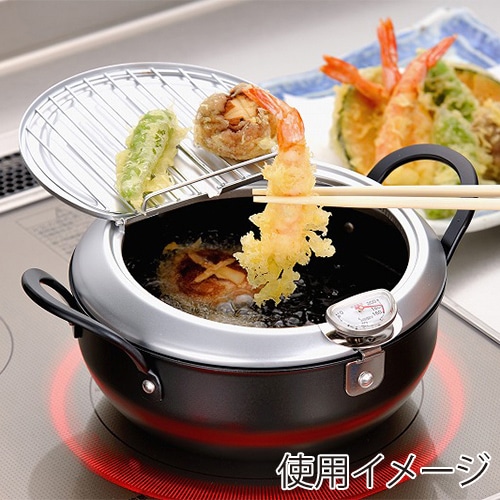 和平フレイズ 燕三条いいもの小路 鉄製蓋付天ぷら鍋 20cm TM-9467 1個（ご注文単位1個）【直送品】