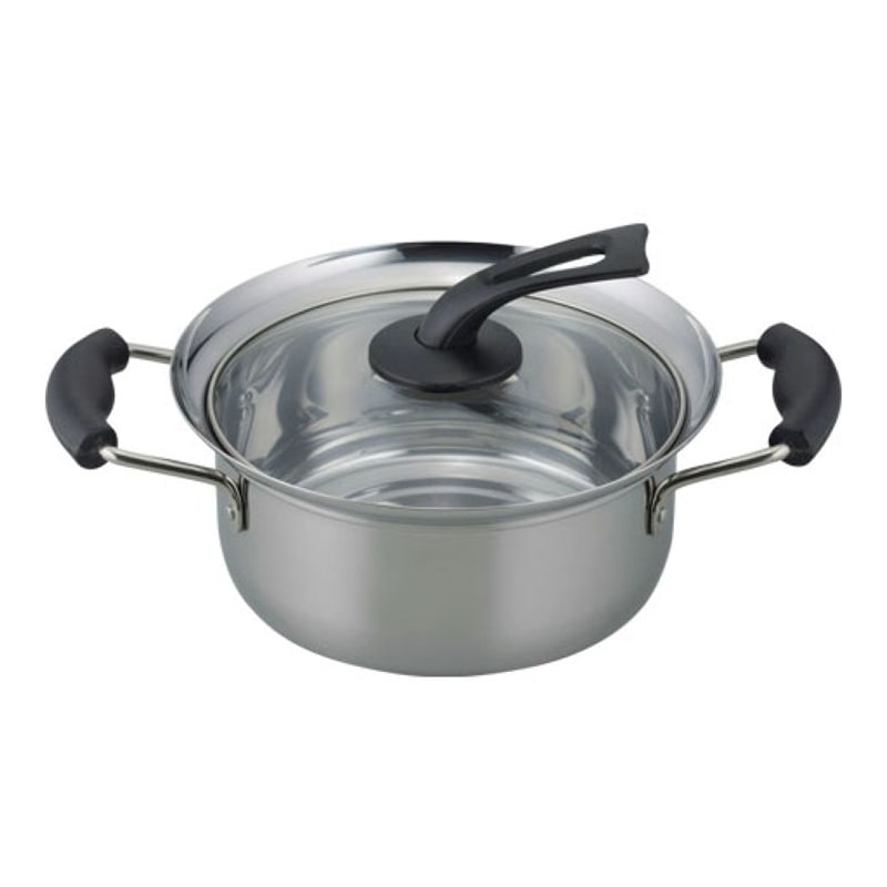 和平フレイズ コボレーズ ふきこぼれにくいIH対応両手鍋 20cm KR-7864 1個（ご注文単位1個）【直送品】