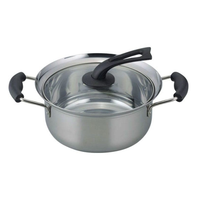 和平フレイズ コボレーズ ふきこぼれにくいIH対応両手鍋 22cm KR-7865 1個（ご注文単位1個）【直送品】