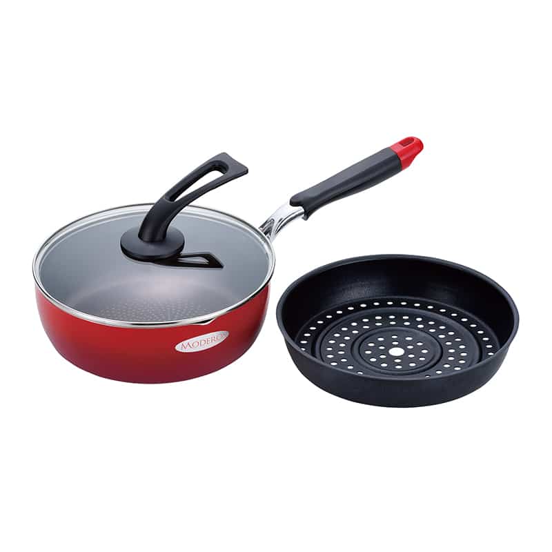 和平フレイズ モデロス IH対応スーパーディープパン 目皿付 24cm MM-9758 1個（ご注文単位1個）【直送品】