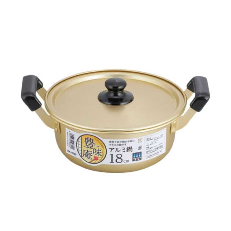 和平フレイズ 豊味庵 アルミ鍋 18cm RA-9699 1個（ご注文単位1個）【直送品】
