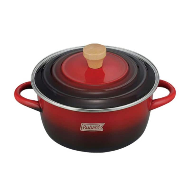 和平フレイズ ルバーニ IH対応 ホーロー両手鍋 20cm RA-9790 1個（ご注文単位1個）【直送品】