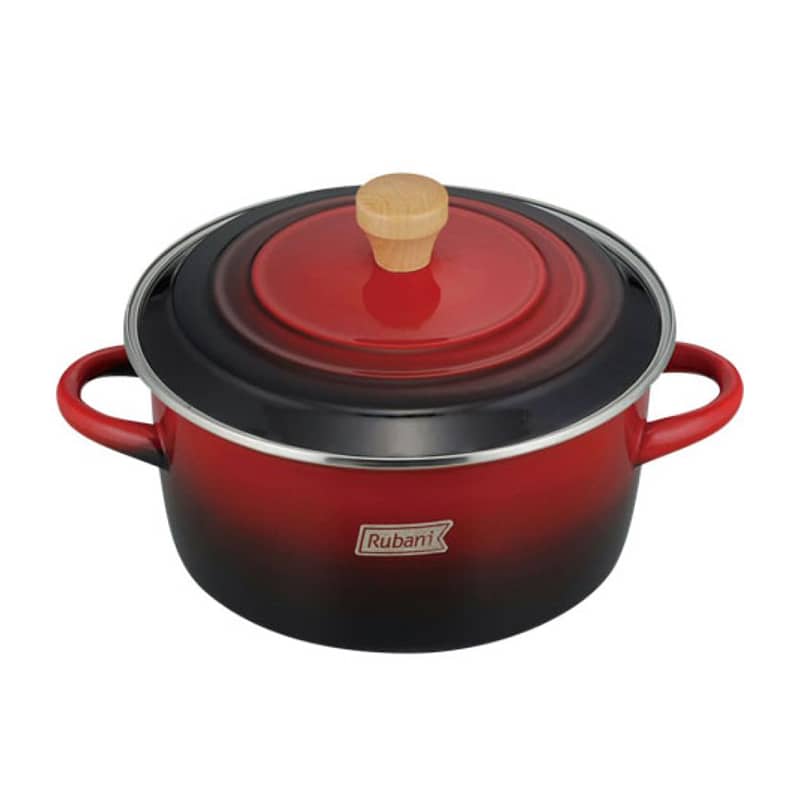 和平フレイズ ルバーニ IH対応 ホーロー両手鍋 22cm RA-9791 1個（ご注文単位1個）【直送品】