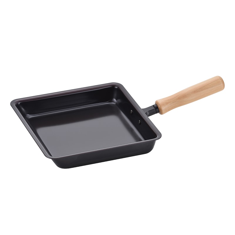 和平フレイズ 千歳 鉄玉子焼 木柄 18×18cm CS-014 1個（ご注文単位1個）【直送品】