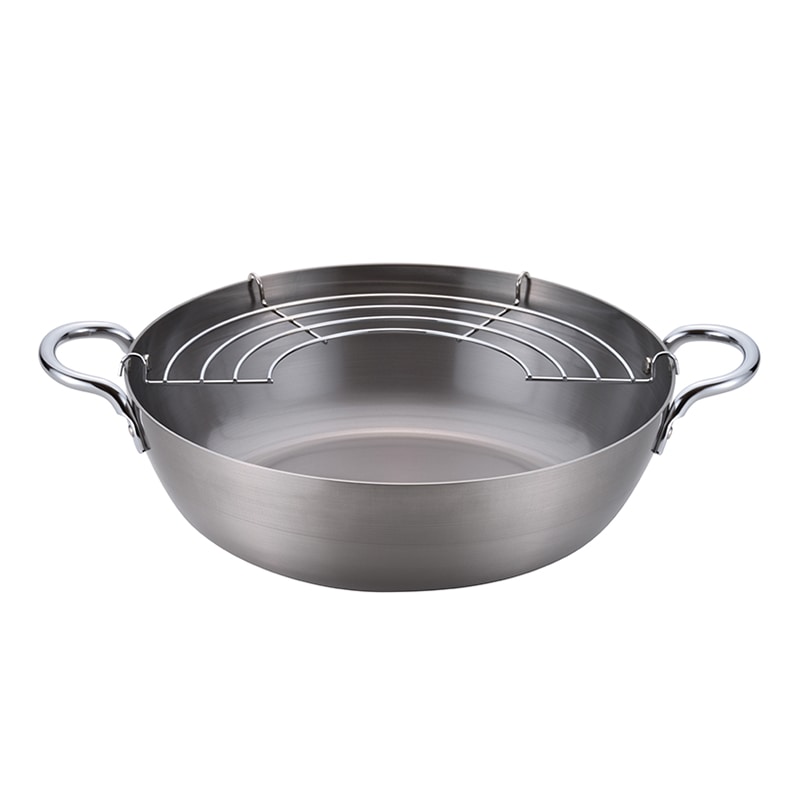 和平フレイズ 千歳 鉄揚げ鍋 共柄 24cm CS-016 1個（ご注文単位1個）【直送品】