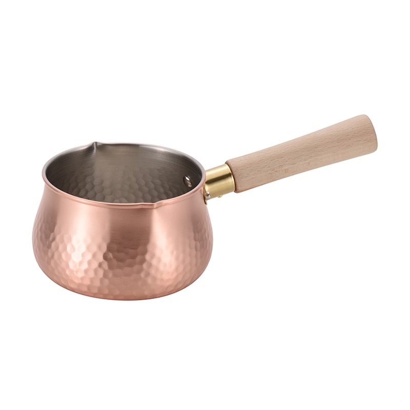 和平フレイズ 千歳 純銅ミルクパン 木柄 12cm CS-018 1個（ご注文単位1個）【直送品】