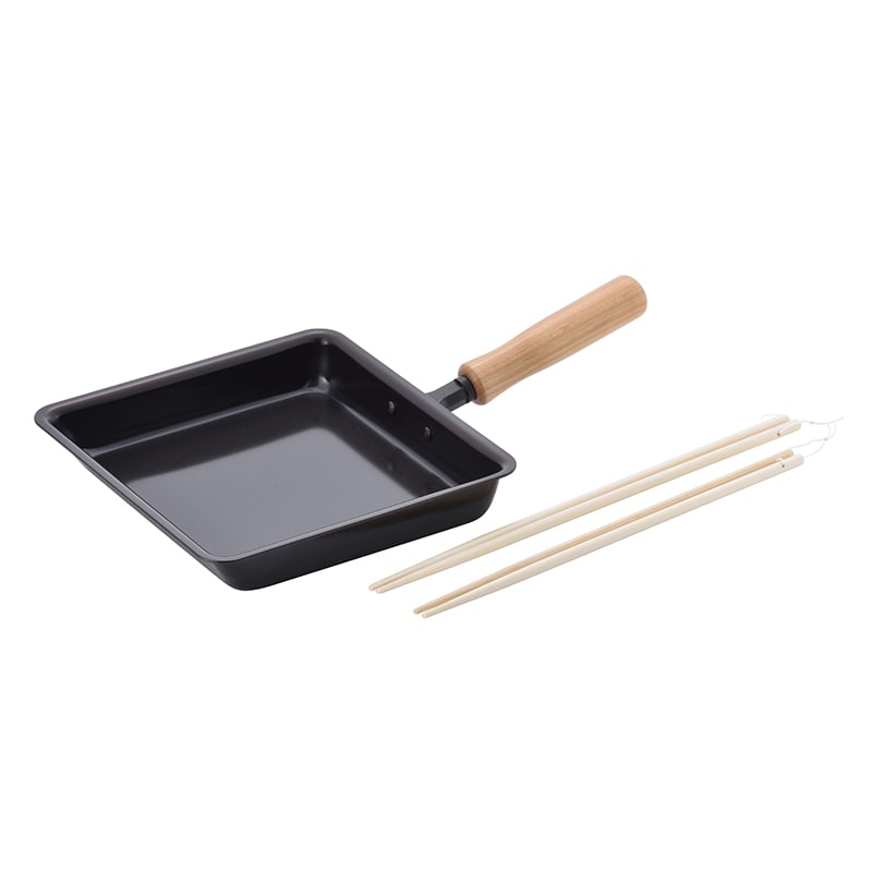 和平フレイズ 千歳 鉄玉子焼 18×18cm 菜箸付 CS-039 1個（ご注文単位1個）【直送品】