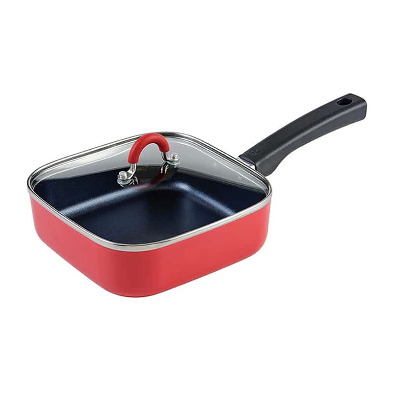 和平フレイズ トゥーメイ IH対応 スクエアパン 18cm レッド RB-1568 1個（ご注文単位1個）【直送品】