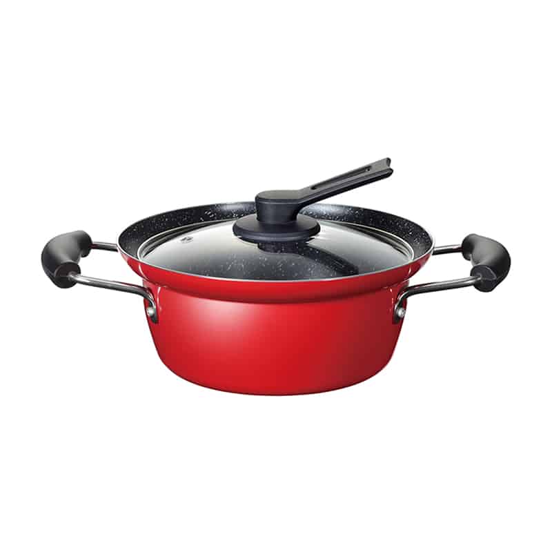 和平フレイズ にこみーな IH対応 フチ付両手鍋 20cm RB-1695 1個（ご注文単位1個）【直送品】