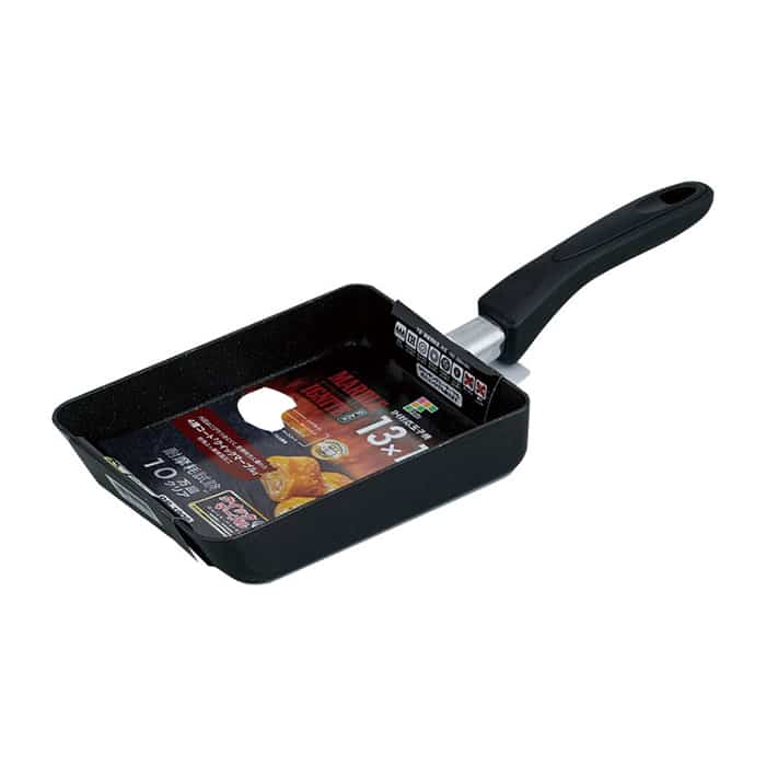 和平フレイズ マーブル・イグネイト IH対応 玉子焼 13×18cm ブラック RB-1909 1個（ご注文単位1個）【直送品】