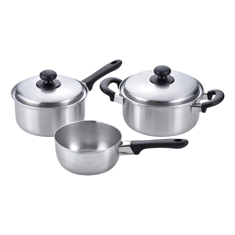 和平フレイズ 燕三 雪平鍋・片手鍋・両手鍋セット IH対応 16cm／18cm／20cm EM-020 1個（ご注文単位1個）【直送品】