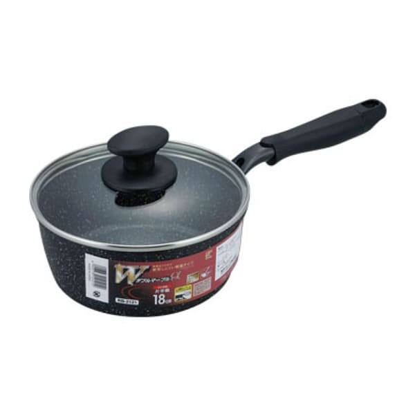 和平フレイズ ダブルマーブルアルファ IH対応 片手鍋 18cm RB-2121 1個（ご注文単位1個）【直送品】